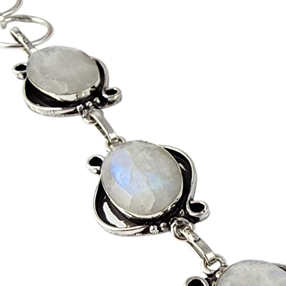 Artisan Silver Moonstone Link Bracelet